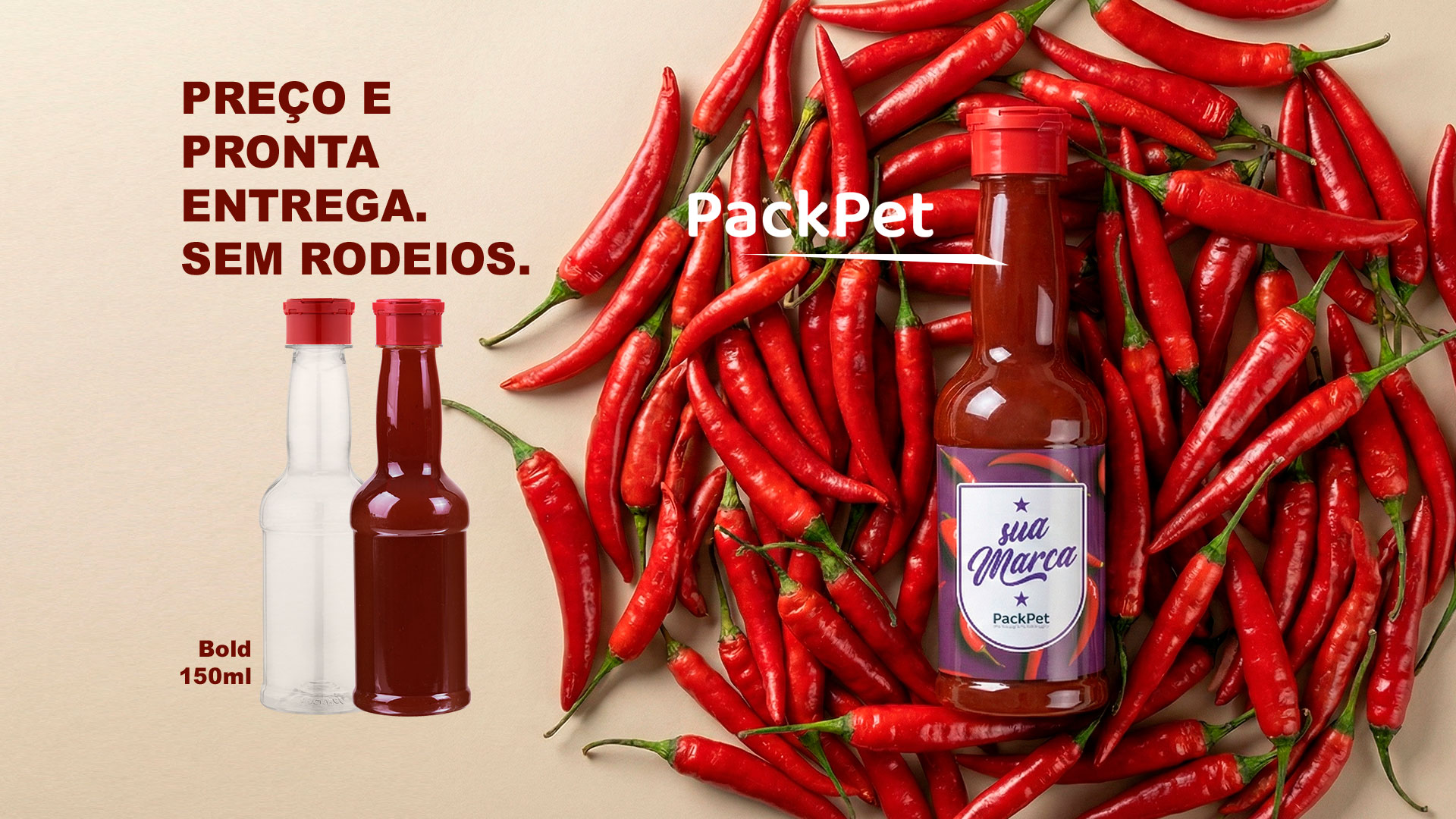 Frascos PET 150ml para sua produção